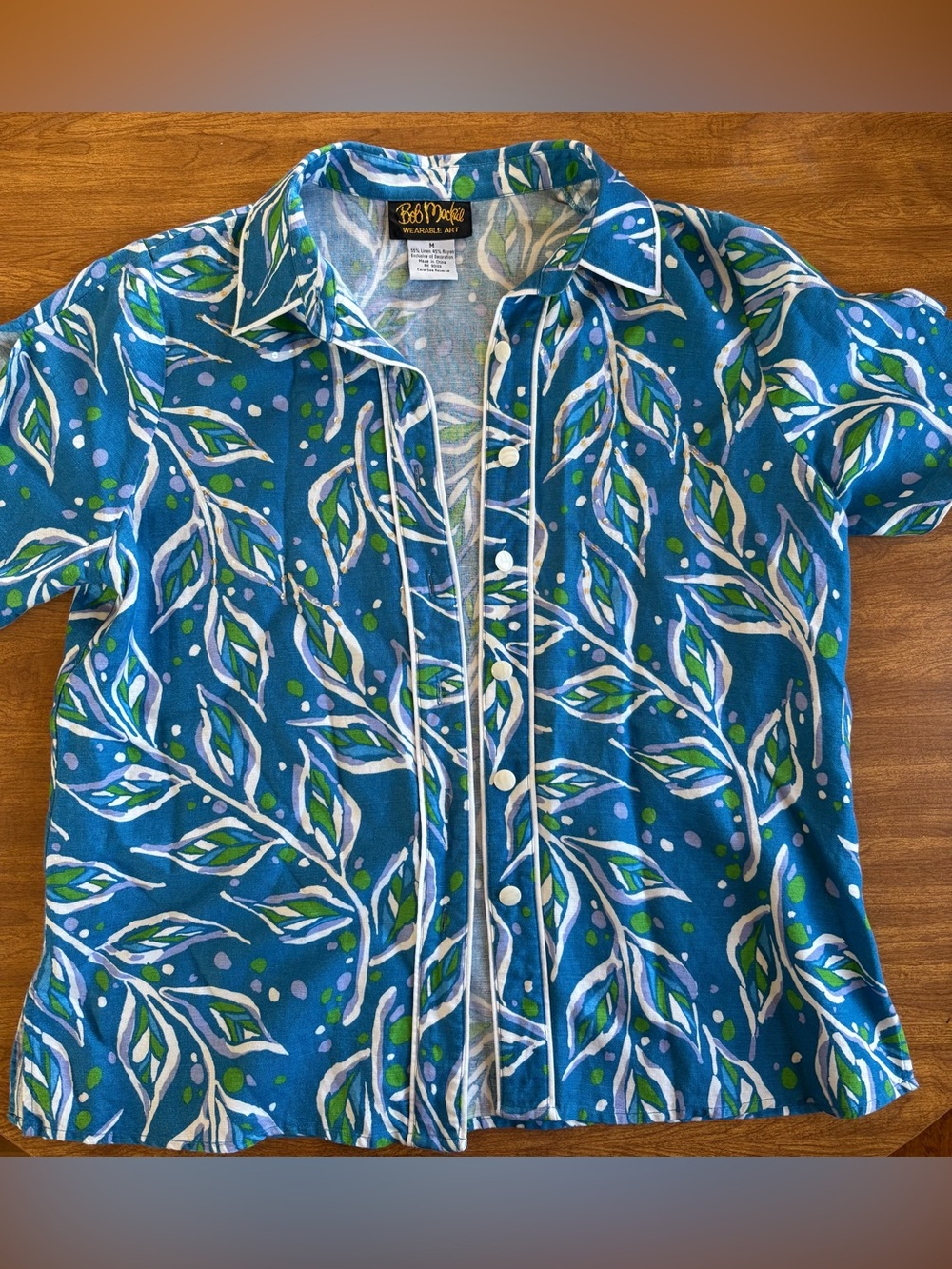 Vintage Bob Mackie wearable art Button-Up Shirt
